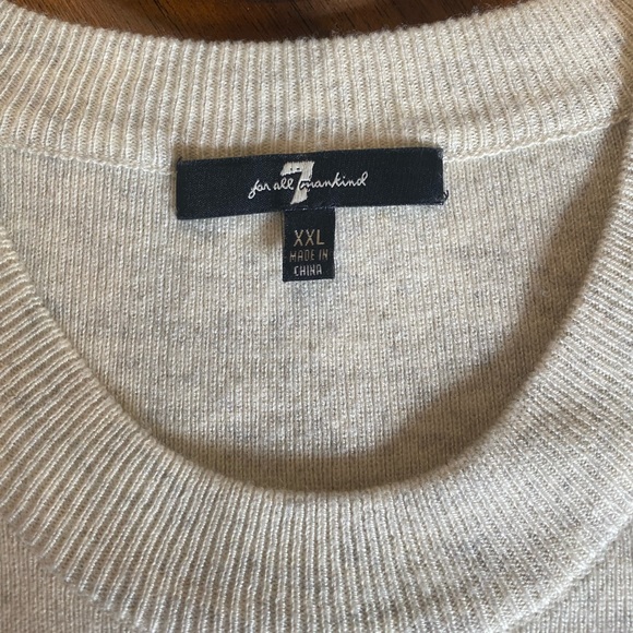 Striped 7 For All Mankind mens sweater - Picture 3 of 4